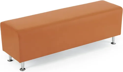 Miniatura 14 de OmySalon Asiento de banco para sala de espera, piel sintética, silla de recepción de 55.1 pulgadas, muebles de vestíbulo para sala de conferencias