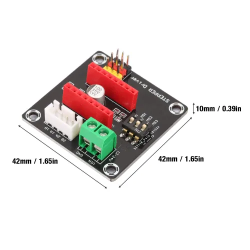Miniatura 4 de Jeanoko DRV8825/A4988 Placa de expansión de controlador de motor paso a paso estable Módulo de control de impresora 3D para impresora 3D (2)
