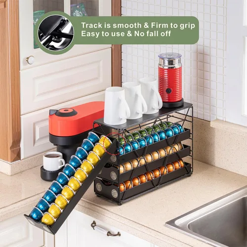 Miniatura 4 de FlagShip Soporte para cápsulas Nespresso Vertuo (4 niveles (capacidad de 80 cápsulas)