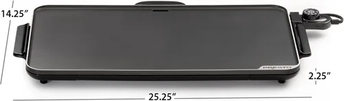 Miniatura 5 de Presto 22" eléctrico Slimline Griddle, 22", Negro