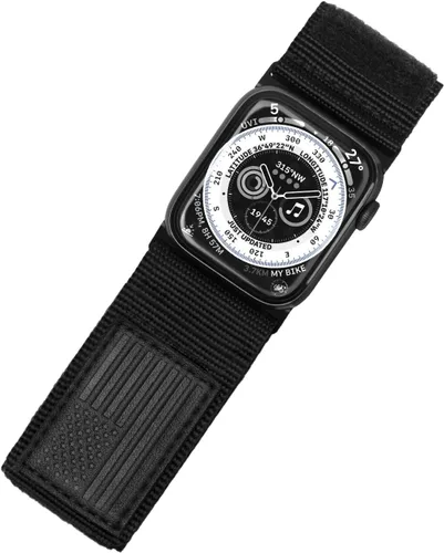 Miniatura 18 de Tefeca Serie Fortitude USA Band Ultra Ancho Compatible con Apple Watch Ultra 2/Ultra 49mm, Serie 10 46mm, Serie 9/8/7 45mm, SE2/SE/6/5/4 44mm