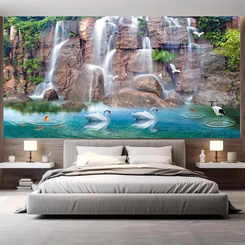Miniatura 28 de FLFK Murales de Pared Despegables y Adhesivos de Paisaje de Cascada 78.7"x59" - Papel Tapiz Autoadhesivo Pintura Adhesivo Grande XXL Póster