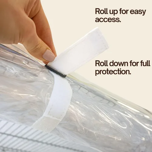 Miniatura 7 de Formosa Covers Funda de estante de alambre transparente de alta calidad, solución de almacenamiento resistente para estantes de alambre