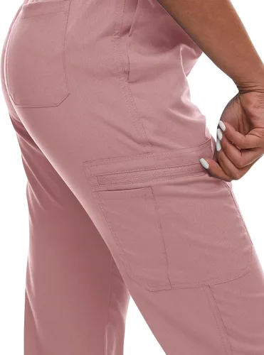 Miniatura 5 de niaahinn Conjunto de uniforme médico para mujer con cuello en V clásico y pantalones deportivos de yoga, uniforme médico de enfermería