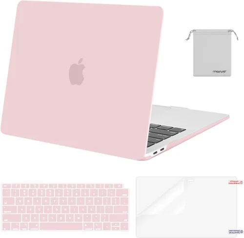 Miniatura 15 de MOSISO - Funda rígida y de plástico compatible con MacBook Air de 13 pulgadas versión 2022, 2021-2018, A2337 M1 A2179 A1932; con cubierta