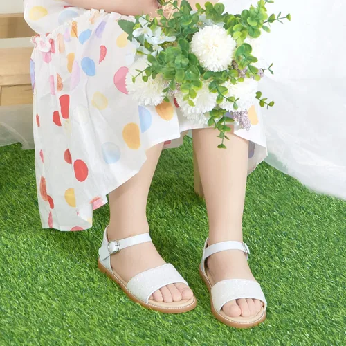 Miniatura 5 de Otter MOMO Sandalias planas de princesa con punta abierta y volantes para niñas