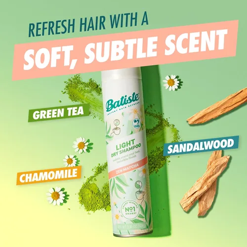 Miniatura 2 de Batiste Champú seco ligero sin fragancia, absorbe aceite y grasa, 3.81 onzas