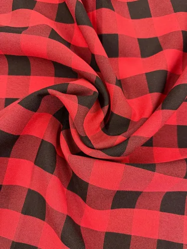 Miniatura 3 de Tela de Polipopelina a Cuadros Gingham de 1" por Yarda - 60 Pulgadas de Ancho para Costura, Acolchado, Manteles, Cortinas, Ropa, Manualidades