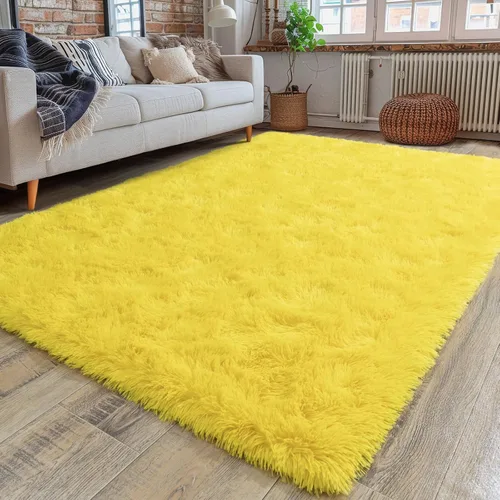 Miniatura 119 de Dssimo - Alfombra superesponjosa para la habitación, alfombra de área moderna, pequeña, suave y acogedora de felpa para niños, niñas y adolescentes