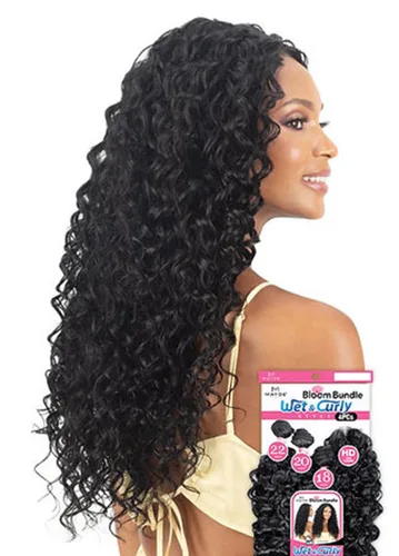 Miniatura 3 de Mayde Beauty Bloom Bundle - Paquete múltiple de tejido de rizo profundo con cierre, 4 unidades (18, 20, 22 pulgadas, CL) (P4/27)