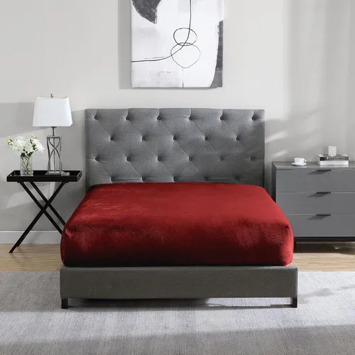 Miniatura 15 de Cathay Home Sábana Bajera de Felpa Suave Twin - Felpa Ultra Suave y Gruesa - Calidez Acogedora para Todas las Estaciones - Sábana Bajera con Negro