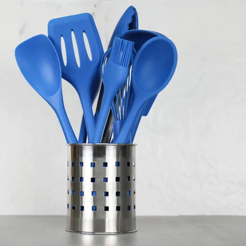 Miniatura 4 de Chef Craft Espátula de cuchara de silicona premium, 11.5 pulgadas, color azul