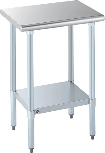 Miniatura 82 de Mesa de acero inoxidable para preparación y trabajo con protector contra salpicaduras, 24x72 pulgadas