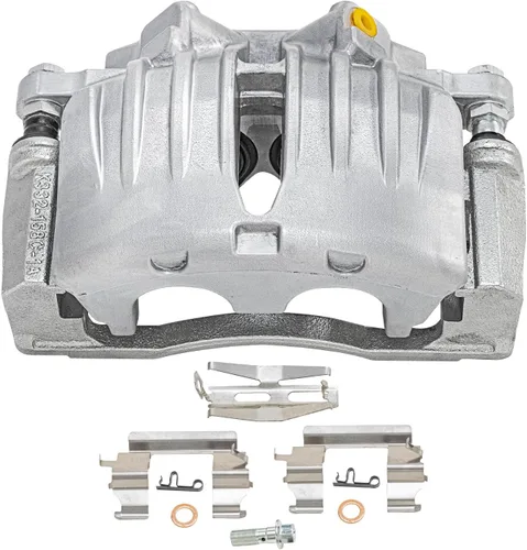 Miniatura 3 de Detroit Axle - 2 pinzas de freno delanteras para Buick Rainier SSR Trailblazer GMC Envoy Isuzu Ascender Oldsmobile Bravada Saab 9-7X, reemplazo de 2