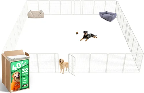 Miniatura 82 de FXW Homeplus Unleashed Corralito para Perros de Interior - Juego Sin Estrés y Seguro, Resistente de 24 Pulgadas 4 Paneles Corral para Cachorros
