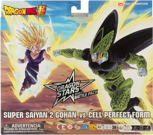 Miniatura 7 de Dragon Stars Series - Dragon Ball Super - Set de figuras de acción de batalla Dragon Ball Super, Gohan Super Saiyan 2 vs. Cell