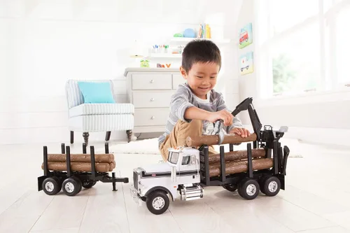 Miniatura 3 de TOMY John Deere Big Farm Semi con Low Boy de Carga Ancha (Escala 1:16)