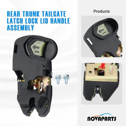 Miniatura 5 de NOVAPARTS Reemplazo de la manija de la tapa del pestillo trasero del maletero para Honda Civic 74851S5AA02 74851S5AA02 74851-S5A-A02 2003 2004 2005