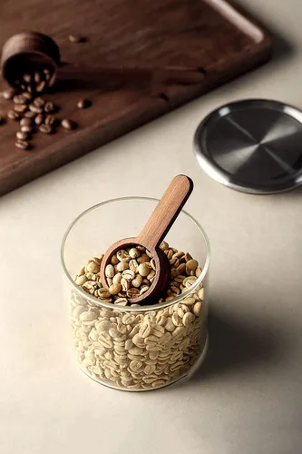 Miniatura 3 de Cucharas de café molido de madera, medición para granos molidos o té, agitador de mezcla de sopa, utensilios de cocina, 1 cuchara de té de madera B