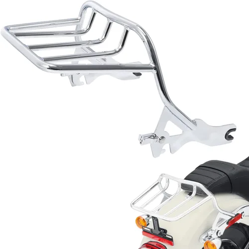 Miniatura 10 de TCT-MOTORPARTS Portaequipajes vertical negro de cinco barras para Harley Softail Fat Bob FXFB 107/FXFBS 114 2018-2023