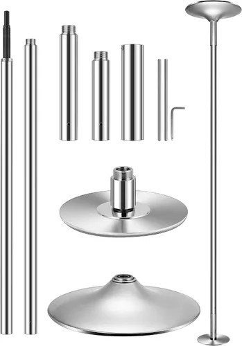 Miniatura 7 de VIVOHOME Caño Profesional para Baile Giratorio, Caño de Baile Portátil de 45 mm para Ejercicio en Casa
