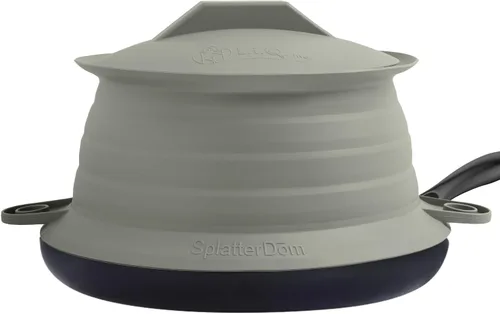 Miniatura 30 de L.I.Q - Protector de salpicaduras de silicona, se adapta a macetas de 8 y 10 pulgadas (20 y 9.8 in), apto para microondas y duradero, incluye tapa
