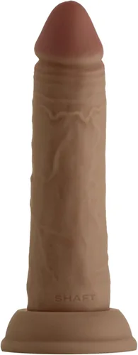 Consolador realista de doble capa de silicona líquida FLEXISKIN con ventosa para jugar con manos libres, consolador ultrasuave para punto G para