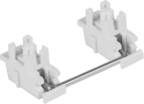 Miniatura 10 de DUROCK - Estabilizador de montaje de placa transparente transparente con cables chapados en oro compatible con estabilizadores de placa Cherry MX