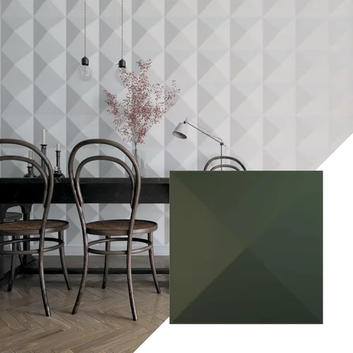 Miniatura 26 de Ekena Millwork 11 7/8 pulgadas de ancho x 11 7/8 pulgadas de alto Sellek EnduraWall Decorativo Panel de pared 3D, dorado