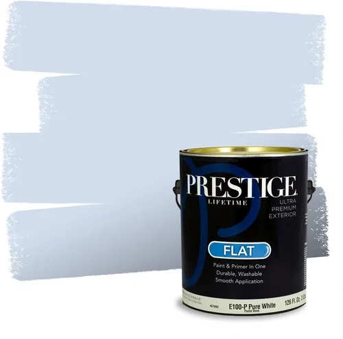 Miniatura 1186 de Pintura Exterior + imprimación PRESTIGE, todo-en-uno, 1 galón, acabado mate, color comparable al Valspar* Royal Gray* VS151-Gris real