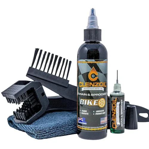 Miniatura 8 de Clenzoil Botella de cadena y piñón de 4 onzas, limpiador de cadena, lubricante y preventivo de óxido, protector de lubricante limpiador (CLP)