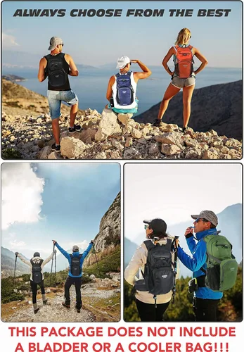 Miniatura 2 de Mochila de senderismo impermeable para ciclismo, 15L, ligera, duradera, para esquí, snowboard, correr, ciclismo MTB Lima