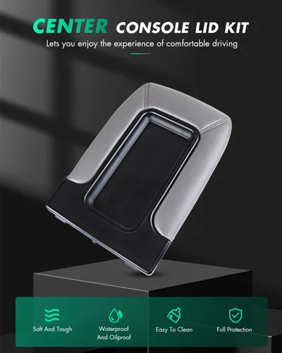 Miniatura 2 de SCITOO Kit de tapa de consola central compatible con 2002-2006 para Cadillac Escalade de repuesto de cubierta de consola central gris 19127364