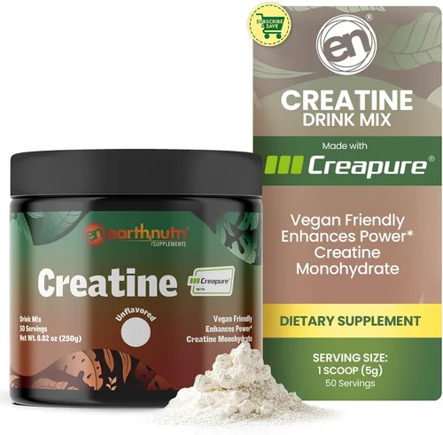 Miniatura 8 de EarthNutri Cápsulas de monohidrato de creatina, micronizadas para una mejor absorción, apoya la fuerza muscular, la fuerza y la recuperación, 105