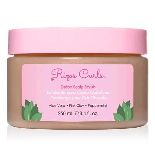 Rizos Curls Exfoliante desintoxicante para el cuero cabelludo, exfolia para eliminar la acumulación y el exceso de aceite, alivia la picazón del