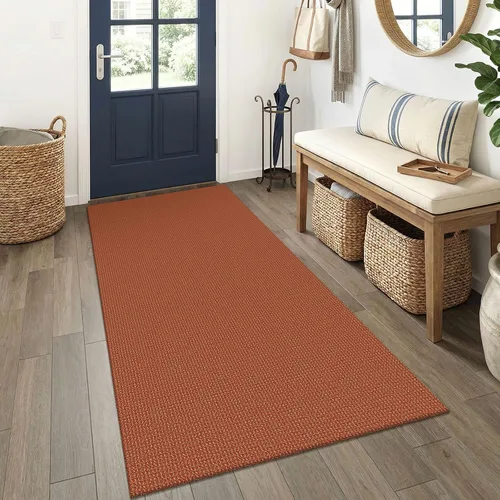 Miniatura 93 de EARTHALL Alfombra de pasillo 3x14 pies, alfombras lavables extra largas para pasillos, tejidas, antideslizante, alfombra trenzada para entrada