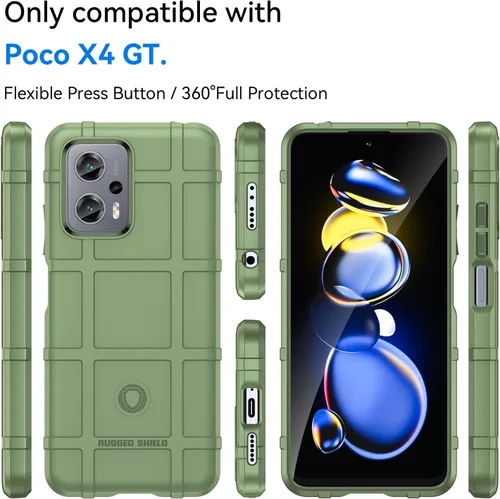 Miniatura 2 de Funda delgada para Xiaomi Poco X4 GT, funda para Redmi Note 11T Pro 5G, resistente funda protectora con cubierta de grado militar a prueba de golpes