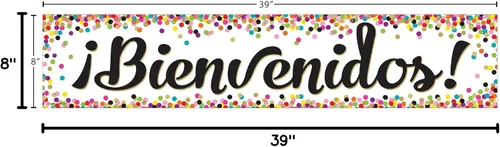 Miniatura 5 de Confeti Bienvenidos (bienvenida española) Banner (TCR5324)