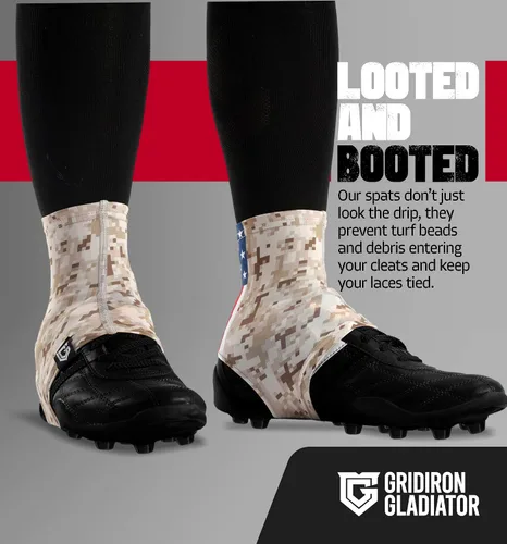 Miniatura 4 de GridIron Gladiator - Polainas de fútbol americano - Fundas para tacos de fútbol, béisbol y sóftbol