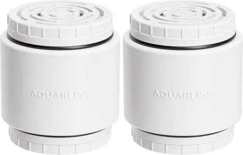 Miniatura 9 de AquaBliss SFC400 - Cartucho de repuesto para filtro de ducha revitalizante HD para SF400 y SF500 - 2x vitamina C + minerales para cabello sedoso