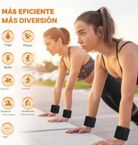 Miniatura 3 de Pesas de muñeca, pesas de tobillo para mujeres y hombres, pulsera ajustable con peso para muñeca para entrenamiento de gimnasio en casa, correr