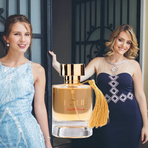Miniatura 6 de INTENSE ELITE Folie Eau De Parfum para Mujer 100ML (3.4Oz) Perfumes árabes para mujeres con azafrán y notas de frutas rojas Perfume de larga