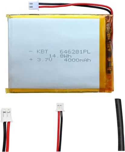 Miniatura 8 de KBT 3.7V 1500mAh Batería de Polímero de Litio: 883545 Baterías Lipo Recargables de Iones de Litio con Conector JST para Placa de Desarrollo Arduino