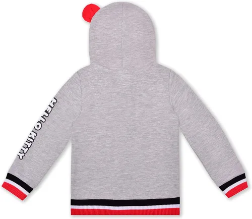 Miniatura 3 de Hello Kitty Sudadera con capucha con cremallera para niñas pequeñas, pequeñas y grandes, color gris, gris