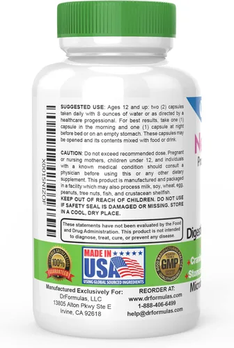Miniatura 3 de DrFormulas Probióticos de arándano para mujeres, salud vaginal y tracto urinario con fibra prebiótica y D manosa Nexabiotic Feminine Health