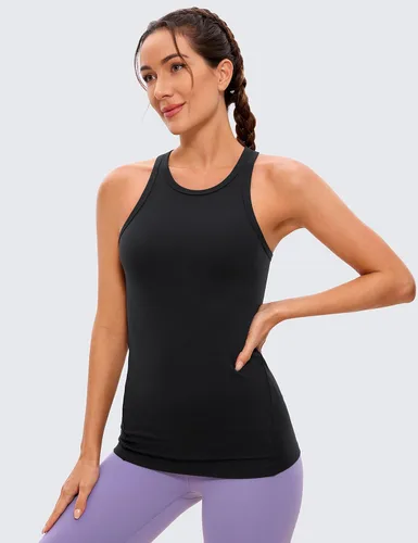 Miniatura 2 de CRZ YOGA Butterluxe - Camiseta sin mangas para mujer, con espalda cruzada, cuello alto, atlética, para correr, gimnasio, yoga