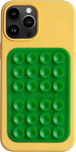 Miniatura 13 de OCTOBUDDY Classic MAX - Funda adhesiva de silicona con succión para teléfono - Manos libres, soporte de agarre fuerte para selfies y videos - Crema