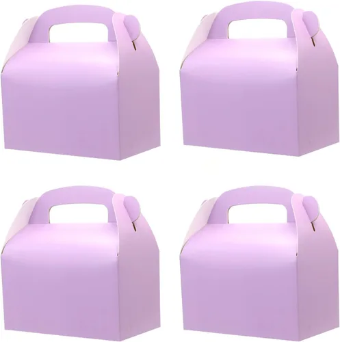 Miniatura 21 de Paquete de 30 cajas de regalo de fiesta azul oscuro, cajas de regalo, cajas de regalo de papel a dos aguas con asas. Perfecto para fiestas de Azul