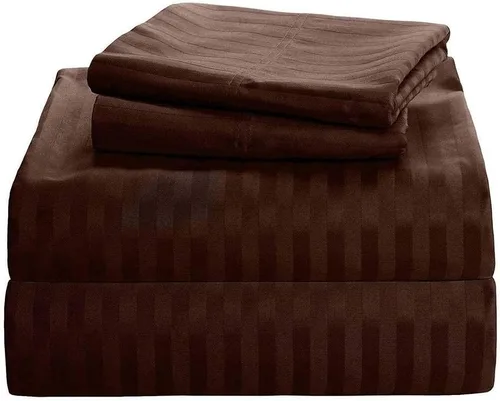 Miniatura 11 de 100% Egyptian Cotton Sheets 1000 Thread Count Twin Size Sheet Sets 4 PC Solid Bed Sheet Set True Luxury Hotel Quality Fits Up to 18 Inches Deep Beige