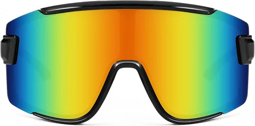 FEISEDY Gafas de ciclismo para hombres y mujeres, gafas de sol deportivas de los años 80, gafas de esquí, conducción, pesca, ciclismo, protección